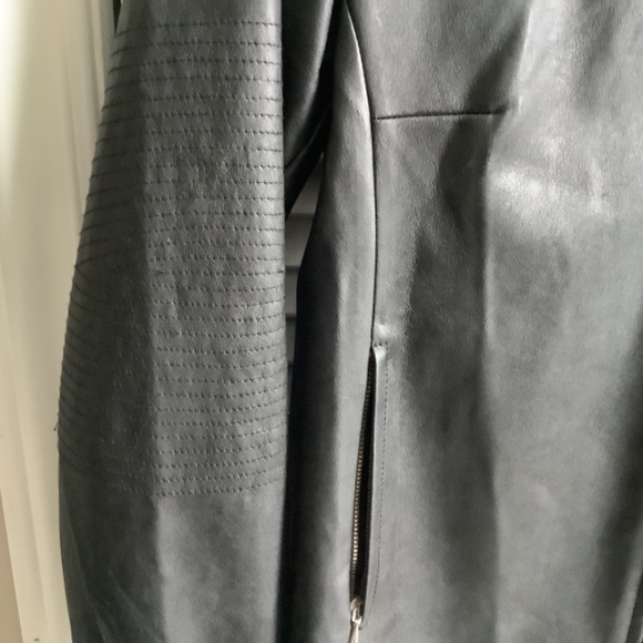Vegan leather jacket moto jacket - Picture 3 of 8